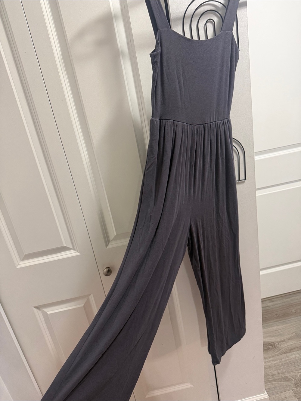 Wilfred Slate Gray Wide‑Leg Jumpsuit